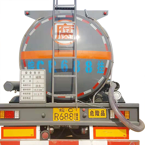 Sulfuric acid-tank truck